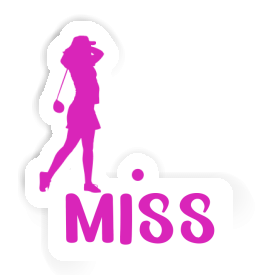 Sticker Golfer Miss Image