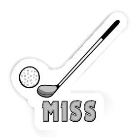 Sticker Miss Golf Club Image