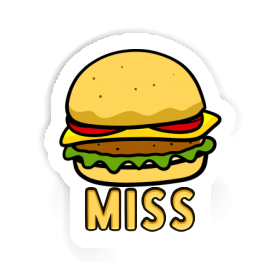 Miss Sticker Cheeseburger Image