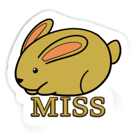 Lapin Autocollant Miss Image