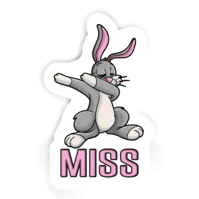 Dabbing Rabbit Sticker Miss Image