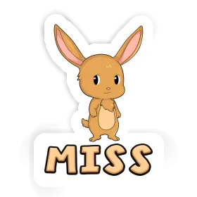 Autocollant Miss Lapin Image