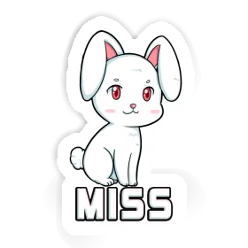 Aufkleber Hase Miss Image