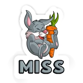 Autocollant Lapin Miss Image