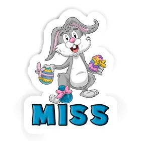 Autocollant Miss Lapin de Pâques Image