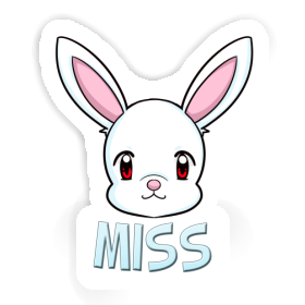 Miss Autocollant Lapin Image