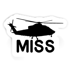 Sticker Miss Helicopter Image