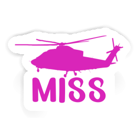 Hubschrauber Sticker Miss Image