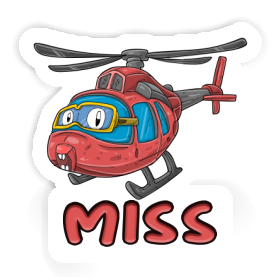 Sticker Helicopter Miss Image