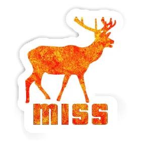 Cerf Autocollant Miss Image