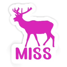 Autocollant Cerf Miss Image