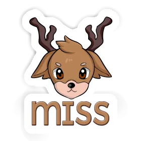 Sticker Miss Deer Image