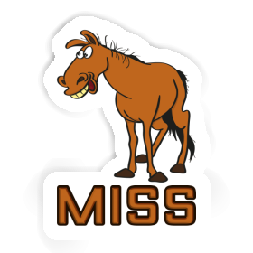 Sticker Miss Horse Image