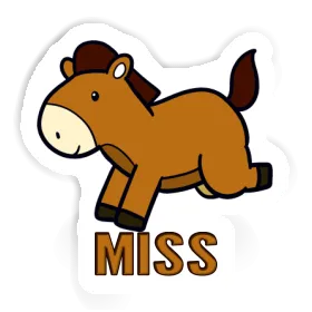 Miss Sticker Horse Image