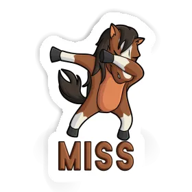 Sticker Miss Horse Image