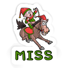 Miss Sticker Weihnachtspferd Image