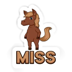 Sticker Miss Pferd Image