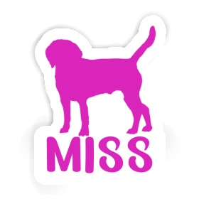 Hund Aufkleber Miss Image