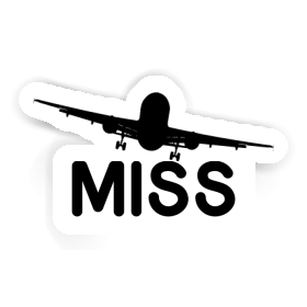 Sticker Miss Airplane Image