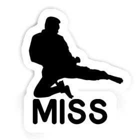 Sticker Karateka Miss Image