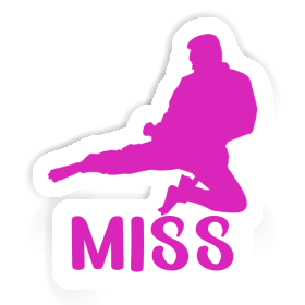 Sticker Karateka Miss Image