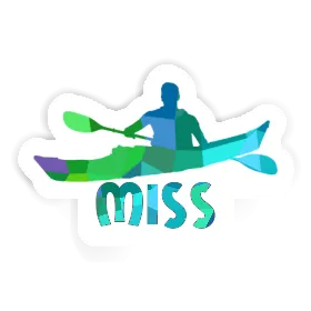 Sticker Kayaker Miss Image