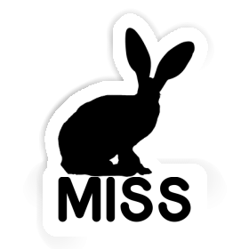 Rabbit Sticker Miss Image