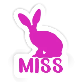 Autocollant Miss Lapin Image