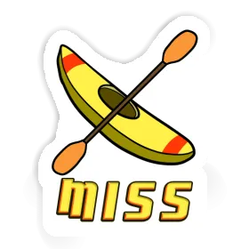 Sticker Canoe Miss Image