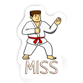 Sticker Karateka Miss Image