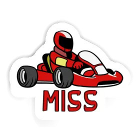 Sticker Miss Kart Driver Image