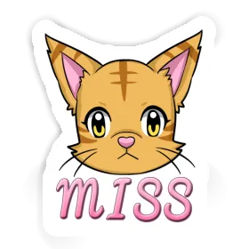 Autocollant Chat Miss Image