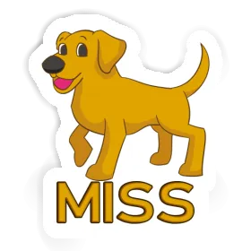 Labrador Sticker Miss Image