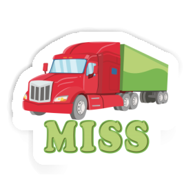 Miss Aufkleber Lkw Image