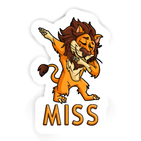 Autocollant Miss Lion Image