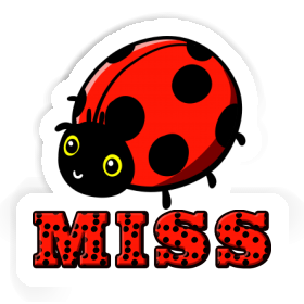 Autocollant Coccinelle Miss Image