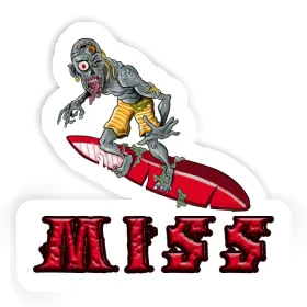 Surfeur Autocollant Miss Image