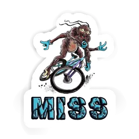 Sticker Biker Miss Image