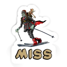 Telemarker Sticker Miss Image