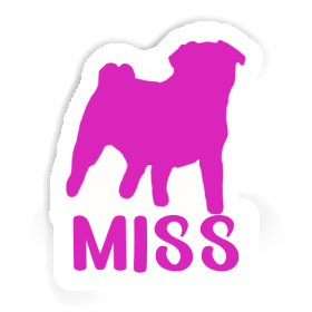 Aufkleber Miss Mops Image