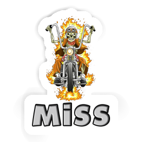 Sticker Miss Motorbike Rider Image