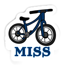 Sticker Bicycle Miss Image