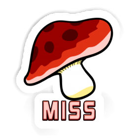 Sticker Mushroom Miss Image