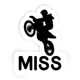 Autocollant Motocrossiste Miss Image