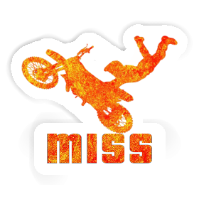 Miss Aufkleber Motocross-Fahrer Image