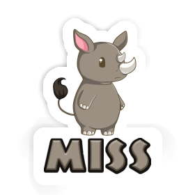 Sticker Miss Rhino Image