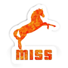 Miss Sticker Horse Image