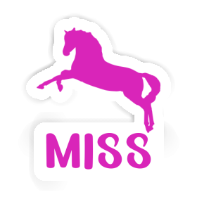 Sticker Miss Horse Image