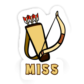 Sticker Miss Arrow Bow Image