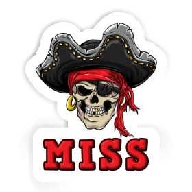 Sticker Pirate-Skull Miss Image